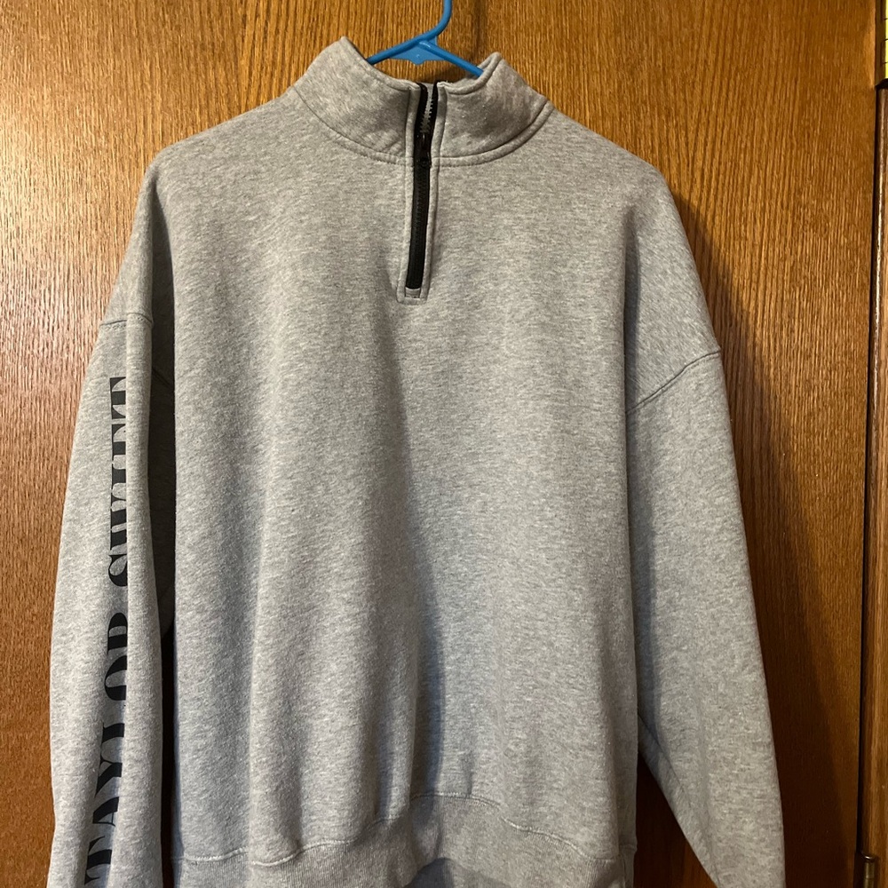Taylor Swift Eras Tour Gray Quarter Zip